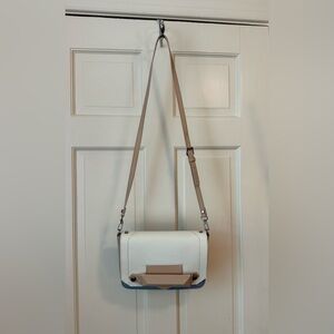 Botkier Cream and Gray Crossbody Bag